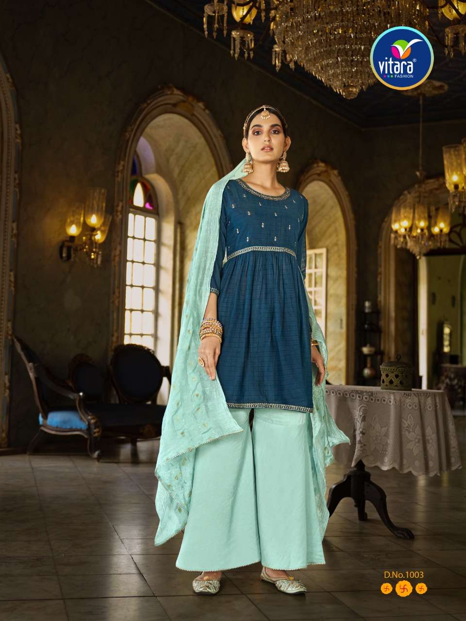 VITARA FASHION PRESENT PRIME ROSE READYMADE SHARARA STYLE SUITS IN WHOLESALE PRICE IN SURAT - SAI DRESSES