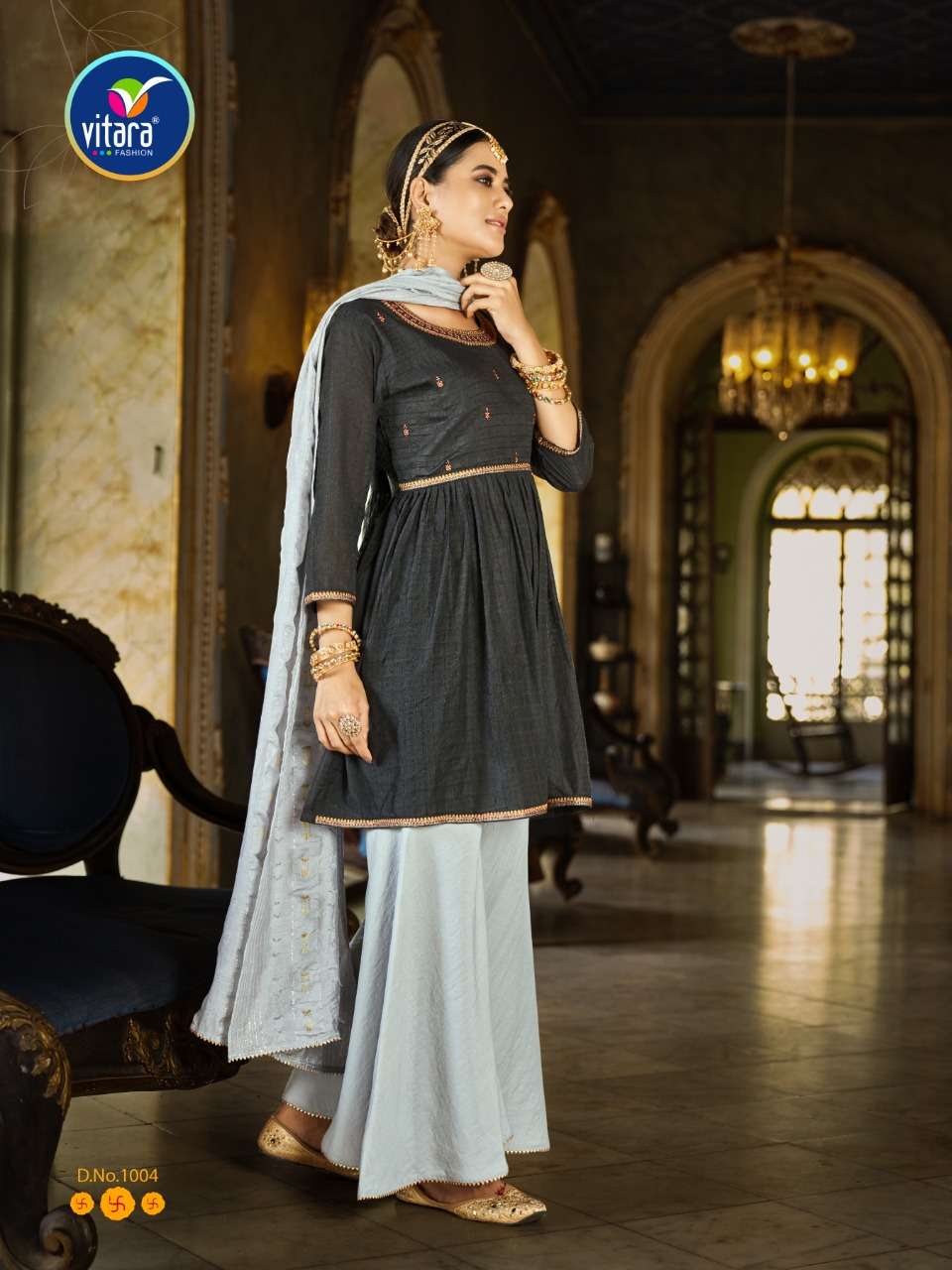 VITARA FASHION PRESENT PRIME ROSE READYMADE SHARARA STYLE SUITS IN WHOLESALE PRICE IN SURAT - SAI DRESSES