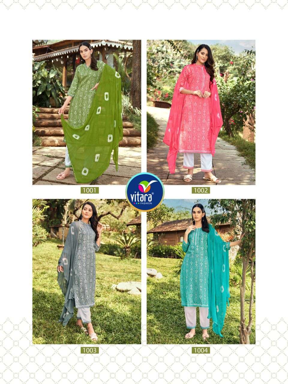 VITARA FASHION PRESENT VICTORIA READYMADE RAYON PANT STYLE DRESS IN WHOLESALE PRICE IN SURAT - SAI DRESSES 