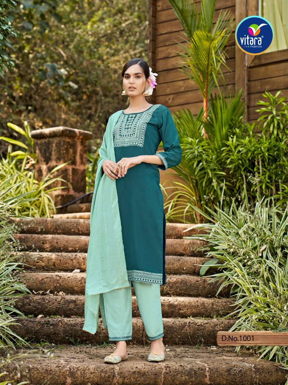 VITARA FASHION PRESENT VRINDA FANCY COTTON SALWAR SUITS IN WHOLESALE PRICE IN SURAT - SAI DRESSES