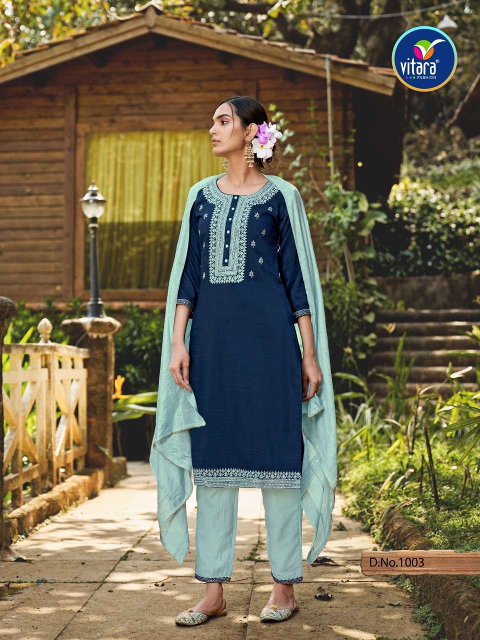 VITARA FASHION PRESENT VRINDA FANCY COTTON SALWAR SUITS IN WHOLESALE PRICE IN SURAT - SAI DRESSES