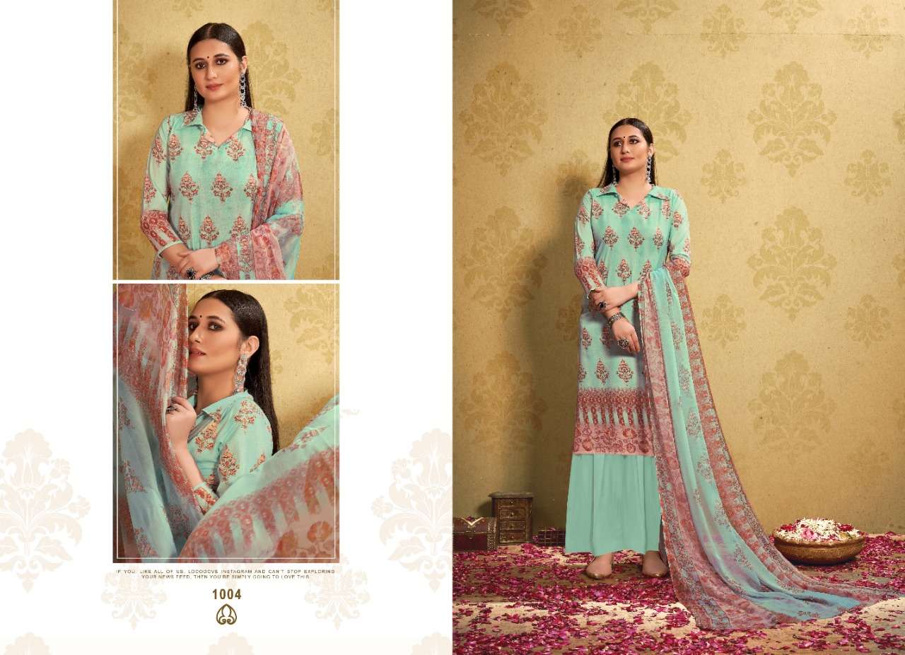 tfh sandalwood vol 12 series 1201-1218 chiffon saree