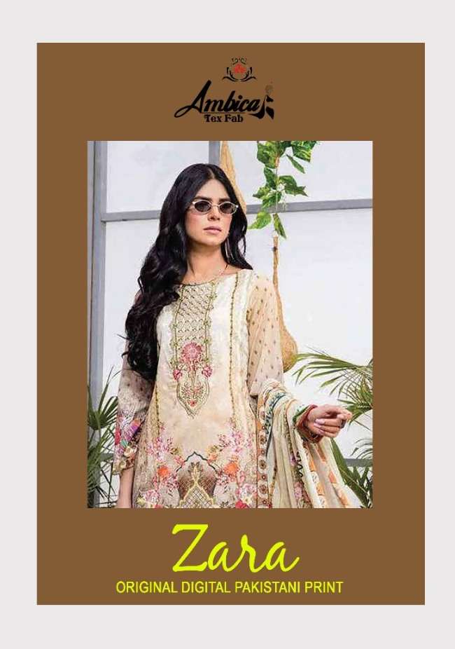 AMBICA TEX FAB PRESENT ZARA DIGITAL PRINTED PAKISTANI SALWAR SUITS IN WHOLESALE PRICE IN SURAT - SAI DRESSES