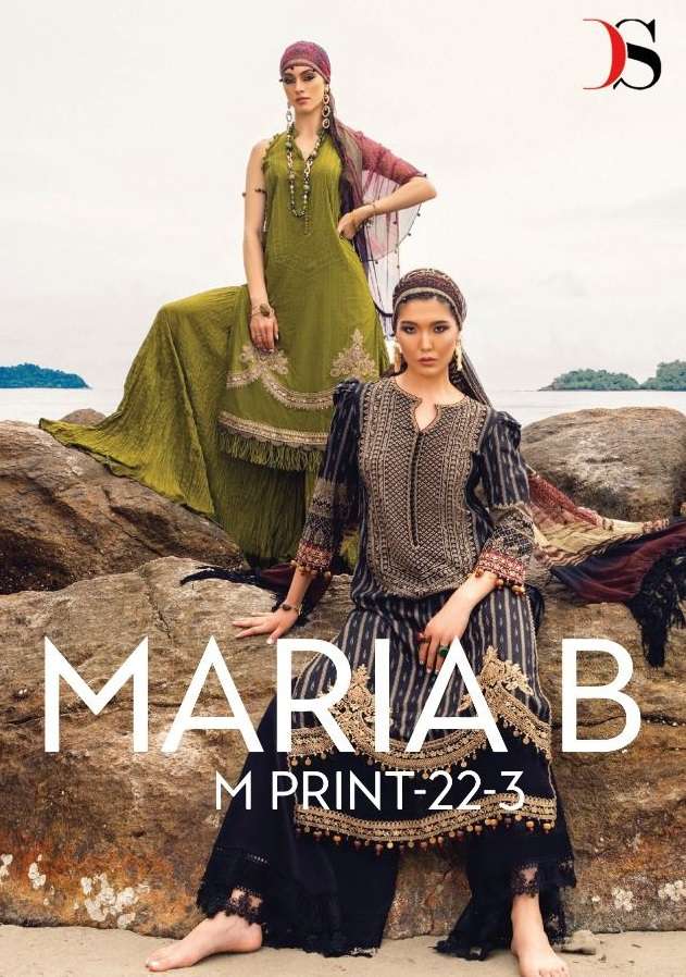 DEEPSY SUITS PRESENT MARIA B M PRINT 22 VOL 3 PAKISTANI DESIGNER SUITS IN WOLESALE PRICE IN SURAT - SAI DRESSES