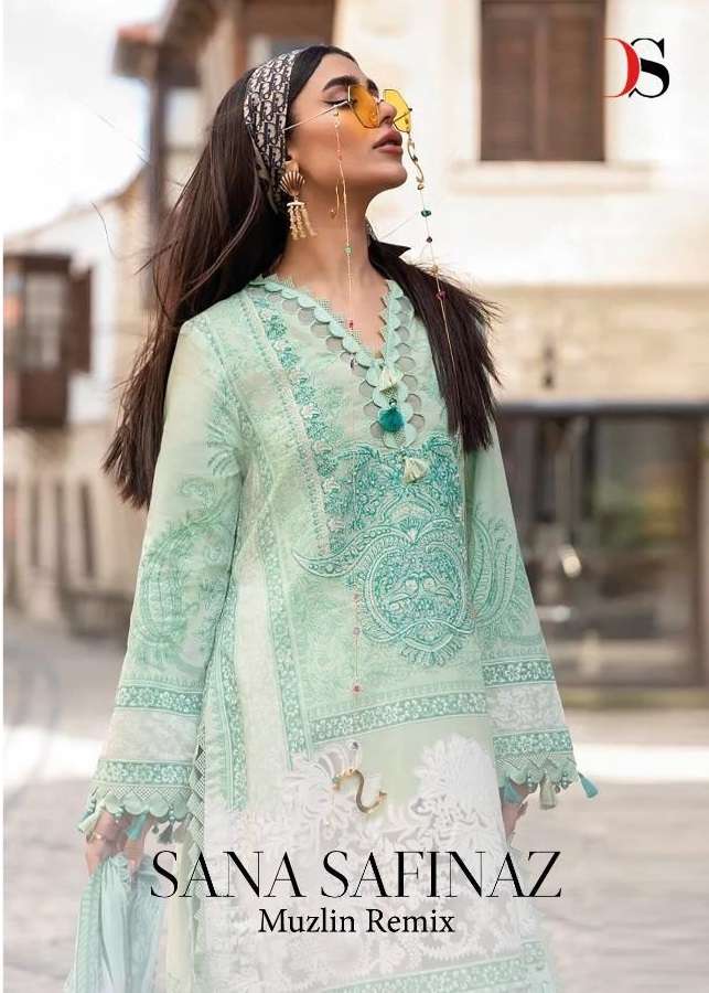 DEEPSY SUITS PRESENT SANA SAFINAZ MUZLIN REMIX PAKISTANI DESIGNER SUITS IN WHOLESALE PRICE IN SURAT - SAI DRESSES