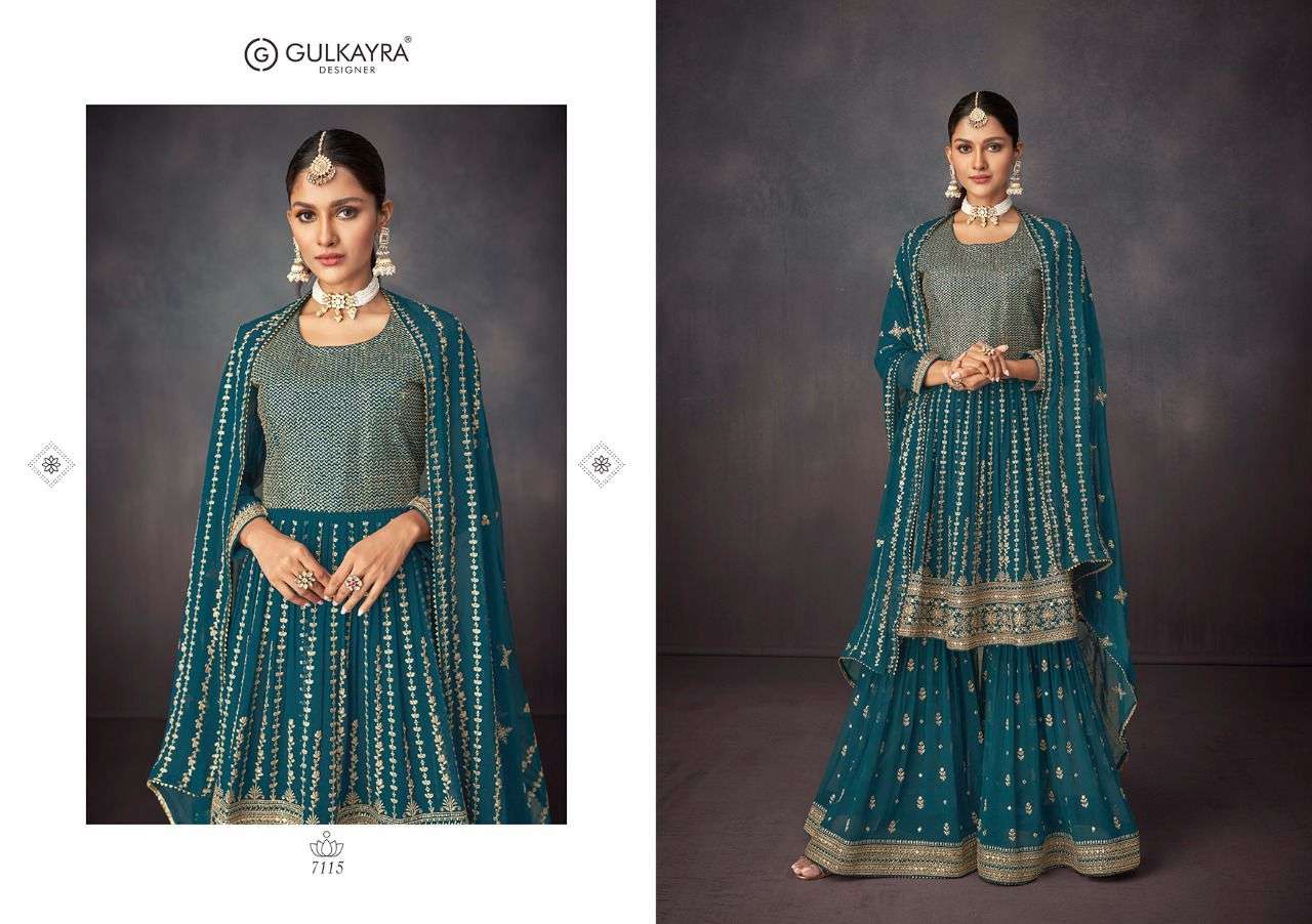 GULKAYRA DESIGNER PRESENT ISHIKA READYMADE GARARA STYLE DESIGNER SUITS IN WHOLESALE PRICE IN SURAT - SAI DRESSES