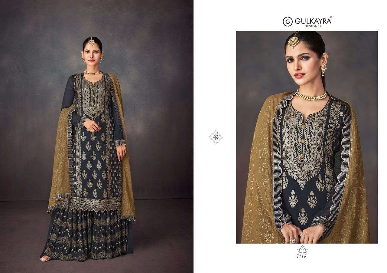 GULKAYRA DESIGNER PRESENT ISHIKA READYMADE GARARA STYLE DESIGNER SUITS IN WHOLESALE PRICE IN SURAT - SAI DRESSES