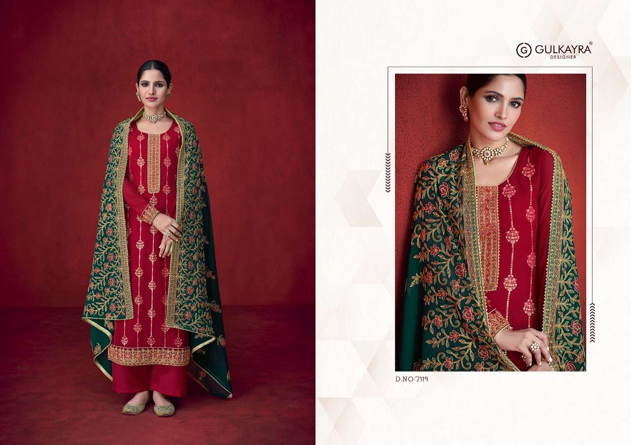 GULKAYRA DESIGNER PRESENT KALKI SEMI STITCHED PLAZZO STYLE DESIGNER SUITS IN WHOLESALE PRICE IN SURAT - SAI DRESSES