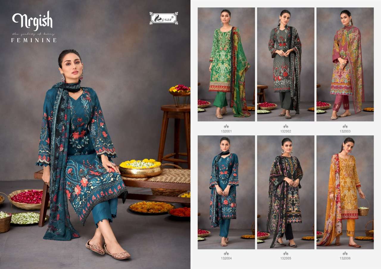 KESAR PRESENT SANA SAFINAZ LAWN PAKISTANI SALWAR SUITS IN WHOLESALE PRICE IN SURAT - SAI DRESSES