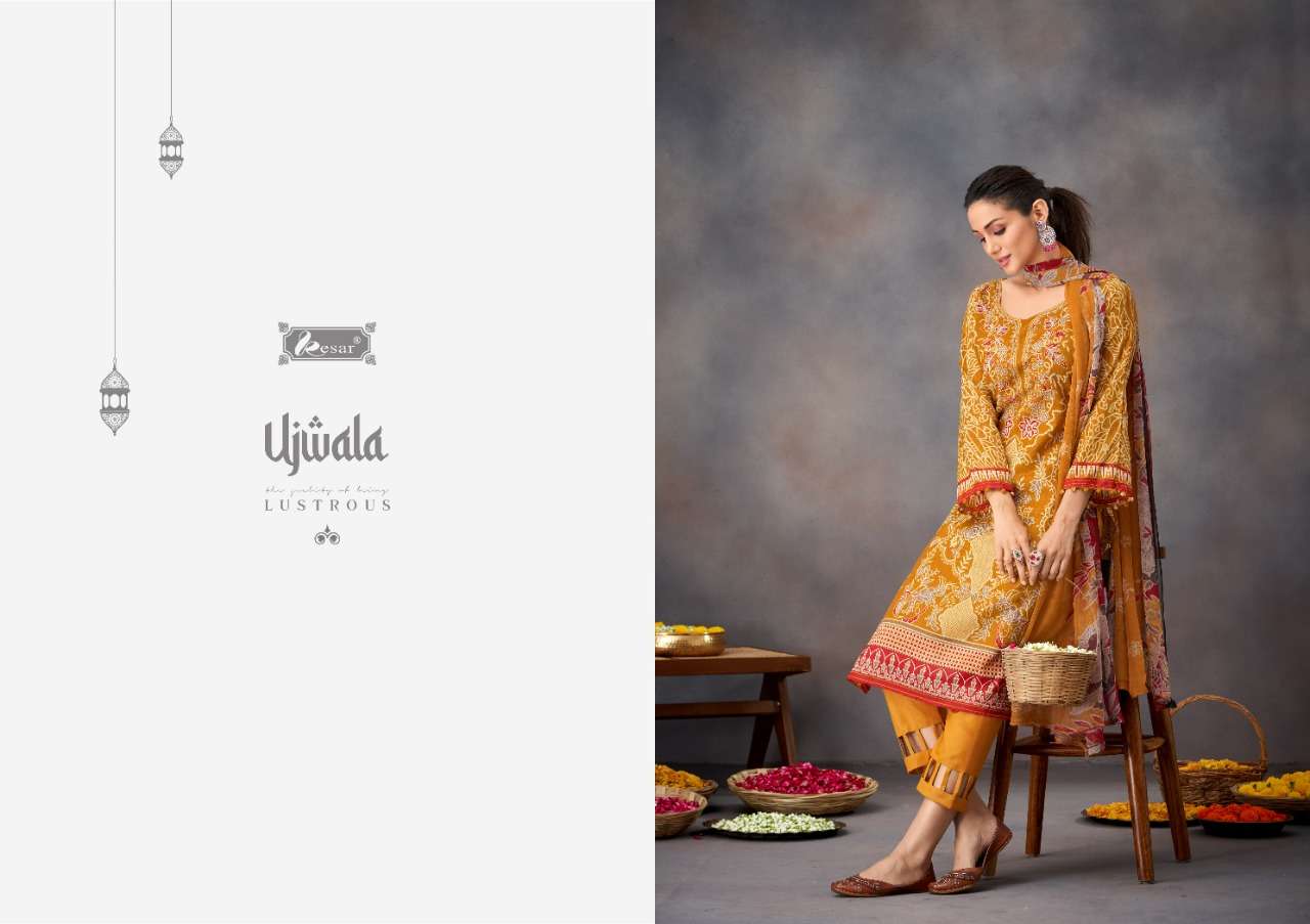 KESAR PRESENT SANA SAFINAZ LAWN PAKISTANI SALWAR SUITS IN WHOLESALE PRICE IN SURAT - SAI DRESSES