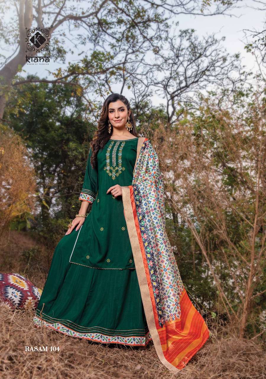 KIANA PRESENT RASAM READYMADE DESIGNER SUITS IN WHOLESALE PRICE IN SURAT - SAI DRESSES