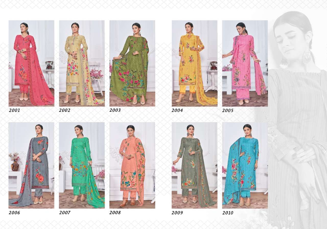 MANRAJ PRESENT GARISHA VOL 2 PURE CAMBRIC PRINTED SALWAR SUITS IN WHOLESALE PRICE IN SURAT - SAI DRESSES