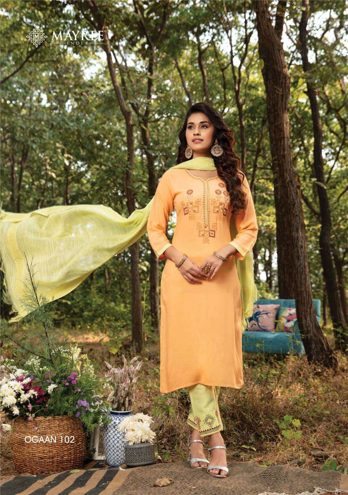 MAYREE INDIA PRESENT OGAAN READYMADE DAILY WEAR FANCY SUITS IN WHOLESALE PRICE IN SURAT - SAI DRESSES