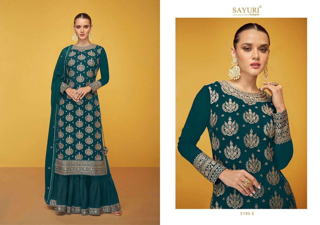 SAYURI DESIGNER PRESENT ALEENA READYMADE HEAVY GEORGETTE DESIGNER SUITS IN WHOLESALE PRICE IN SURAT - SAI DRESSES