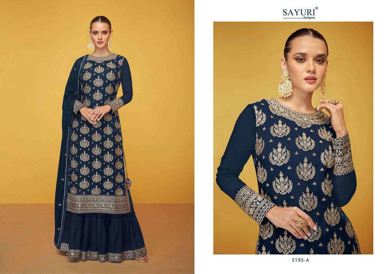 SAYURI DESIGNER PRESENT ALEENA READYMADE HEAVY GEORGETTE DESIGNER SUITS IN WHOLESALE PRICE IN SURAT - SAI DRESSES