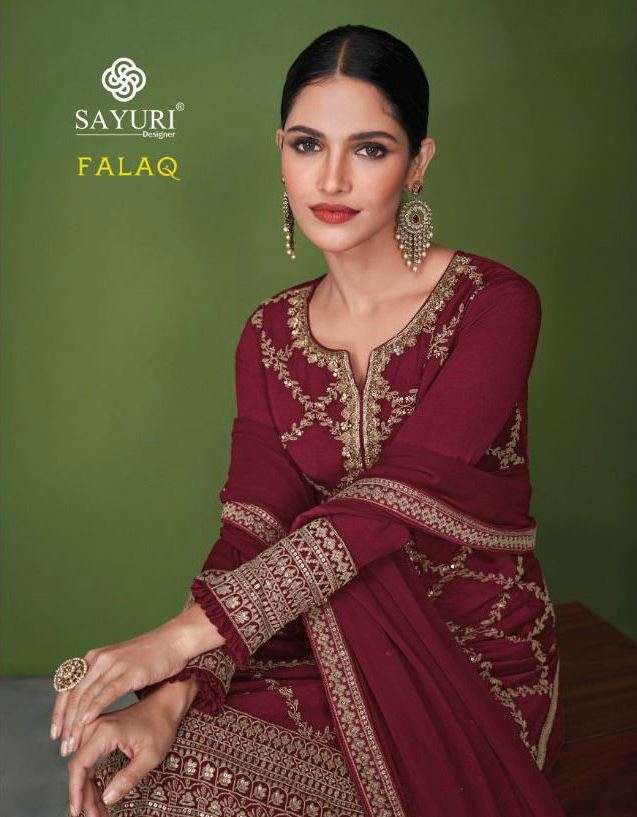 SAYURI DESIGNER PRESENT FALAQ READYMADE SHARARA STYLE DESIGNER SUITS IN WHOLESALE PRICE IN SURAT - SAI DRESSES 
