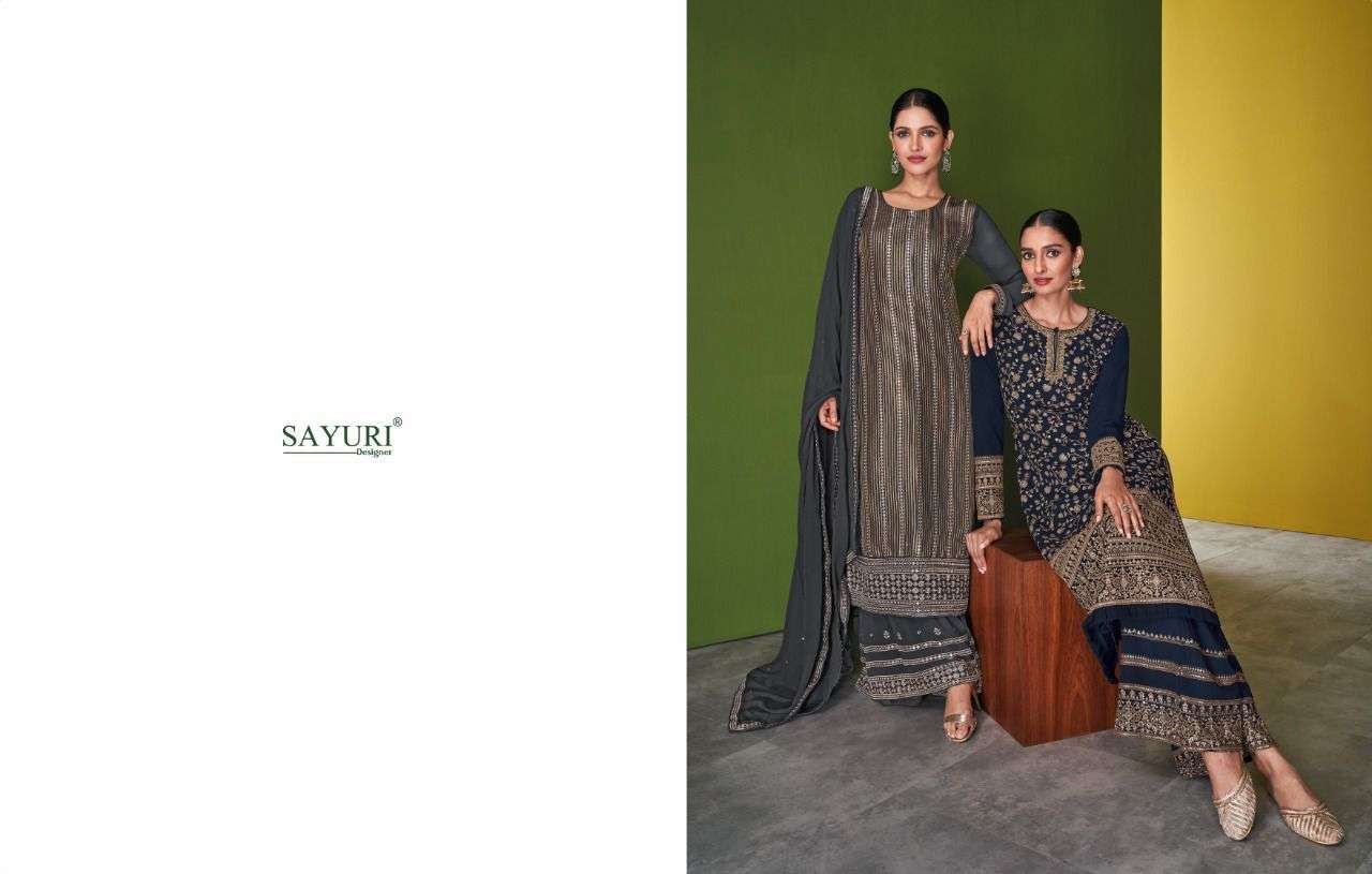SAYURI DESIGNER PRESENT FALAQ READYMADE SHARARA STYLE DESIGNER SUITS IN WHOLESALE PRICE IN SURAT - SAI DRESSES 