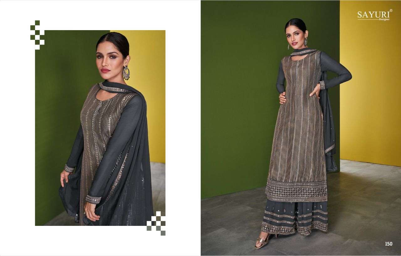 SAYURI DESIGNER PRESENT FALAQ READYMADE SHARARA STYLE DESIGNER SUITS IN WHOLESALE PRICE IN SURAT - SAI DRESSES 