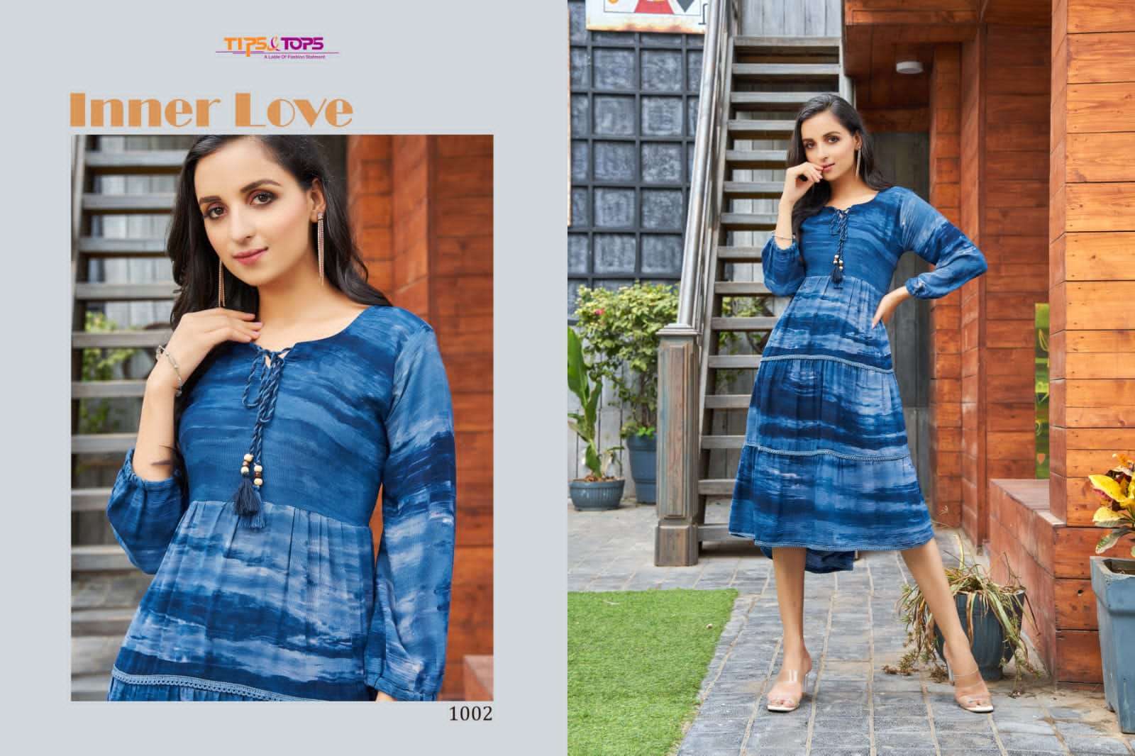 TIPS & TOPS PRESENT COLORS RAYON FANCY KURTIS IN WHOLESALE PRICE IN SURAT - SAI DRESSES