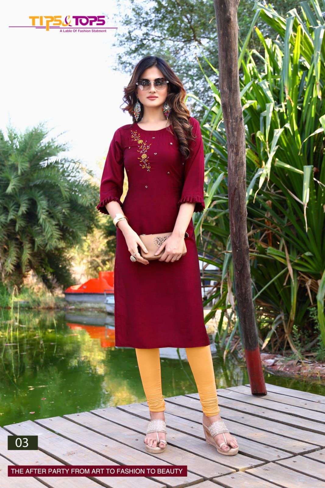 TIPS & TOPS PRESENT RESHAM VOL 7 MUSLINE SILK FANCY KURTIS IN WHOLESALE PRICE IN SURAT - SAI DRESSES