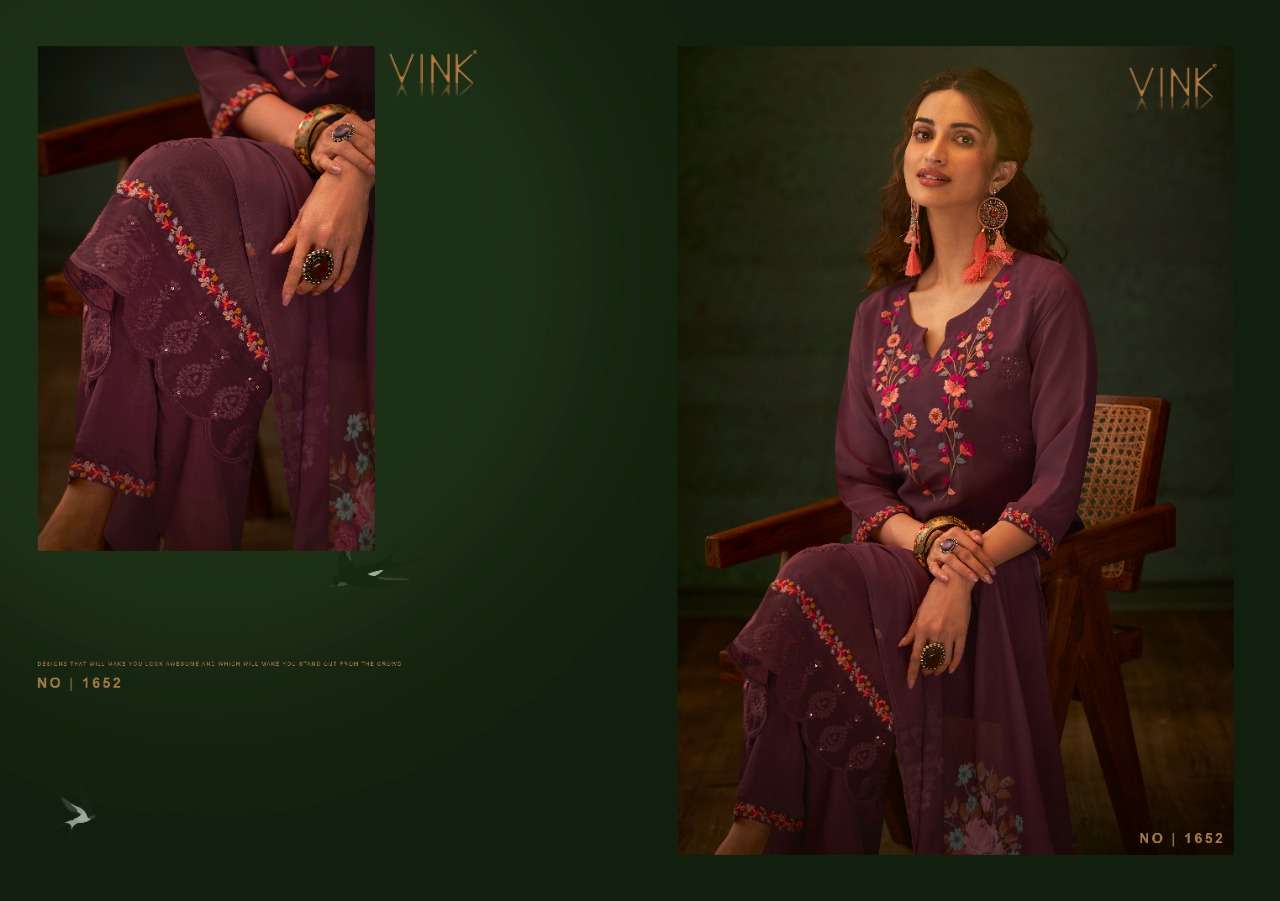 VINK PRESENT PHULKARI VOL 2 GEORGETTE HANDWORK KURTI PANT WITH DUPATTA IN WHOLESALE PRICE IN SURAT - SAI DRESSES 