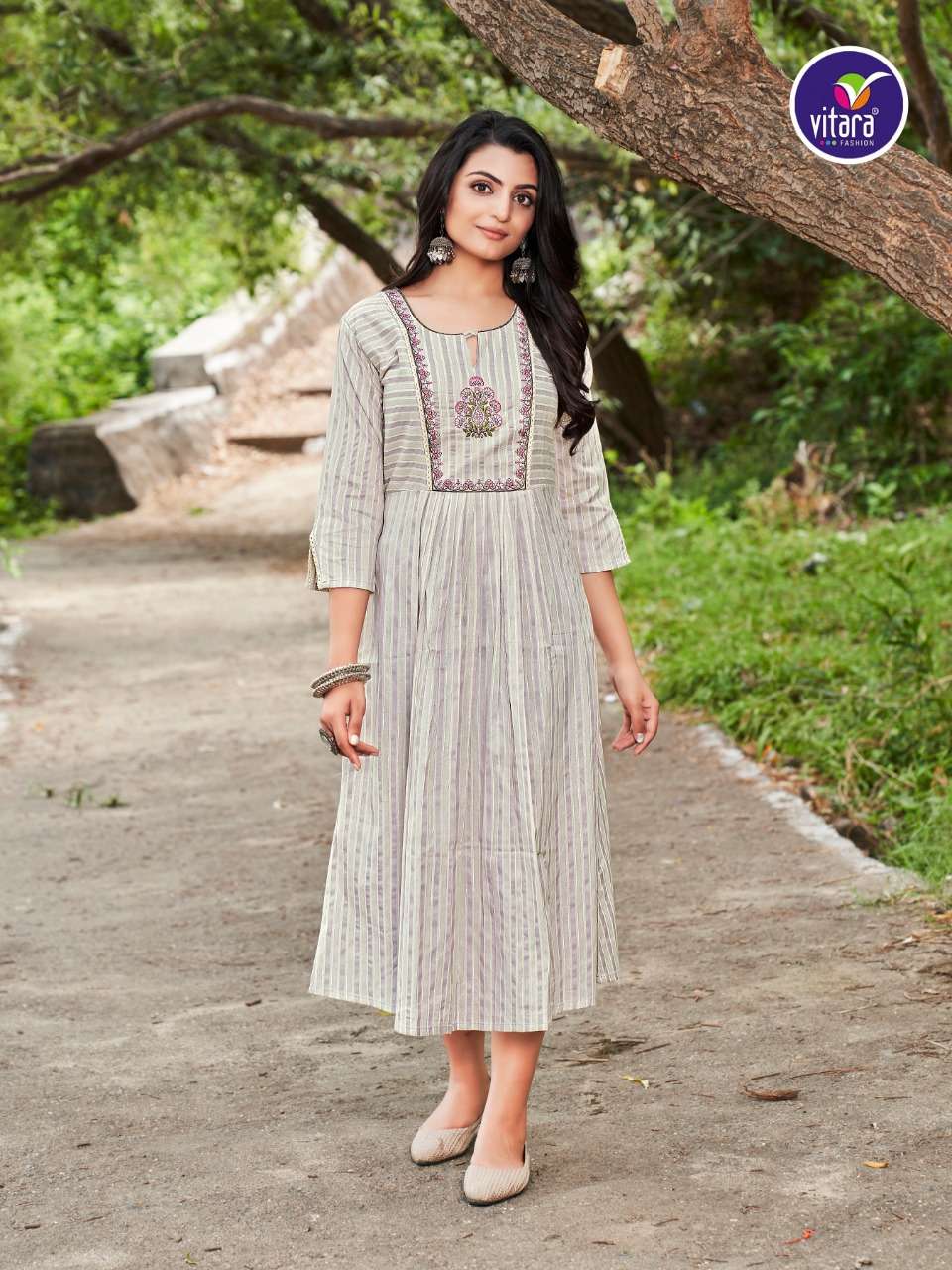 VITARA FASHION PRESENT ADDISON FANCY KURTIS IN WHOLESALE PRICE IN SURAT - SAI DRESSES