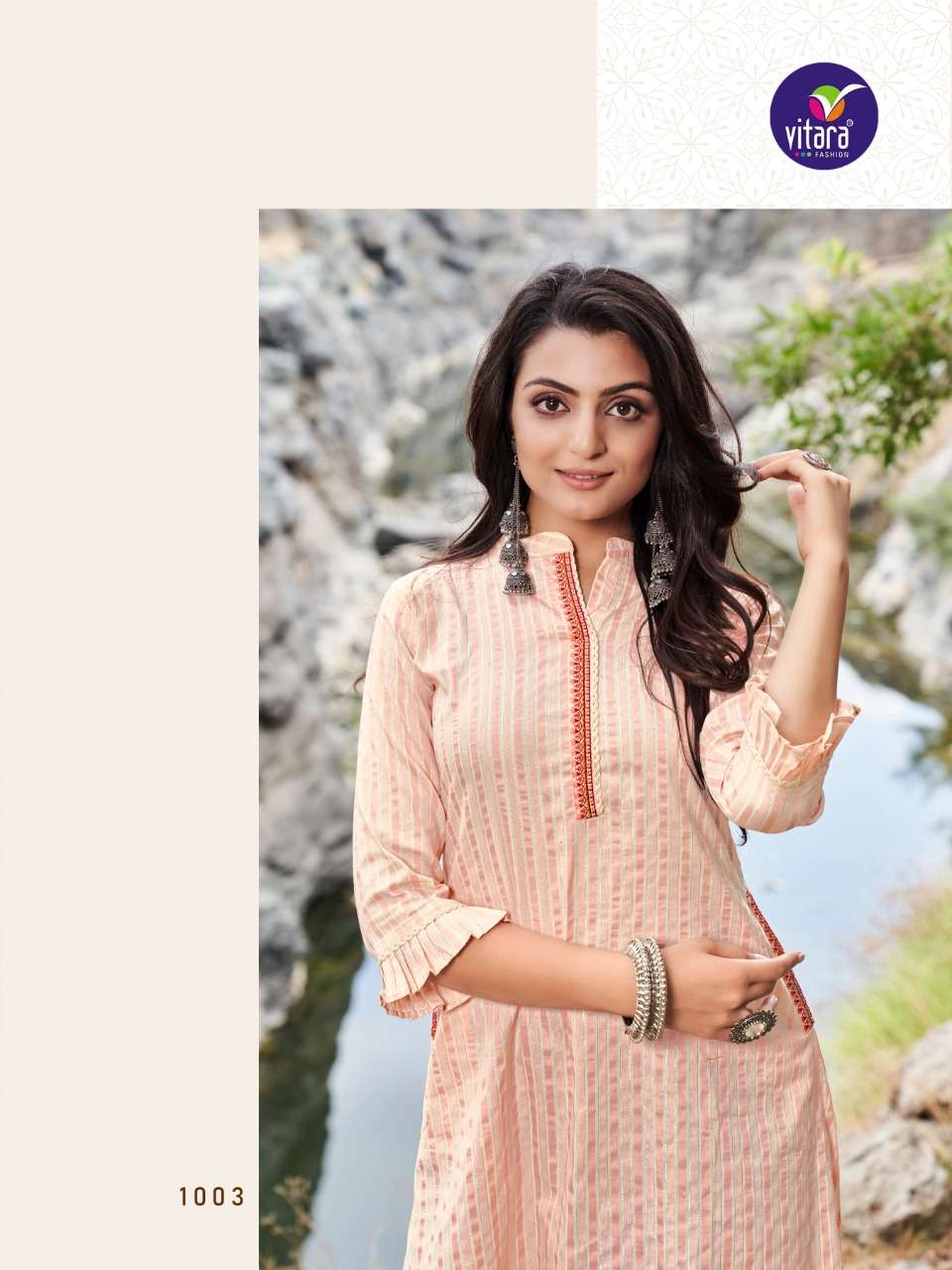 VITARA FASHION PRESENT ADDISON FANCY KURTIS IN WHOLESALE PRICE IN SURAT - SAI DRESSES