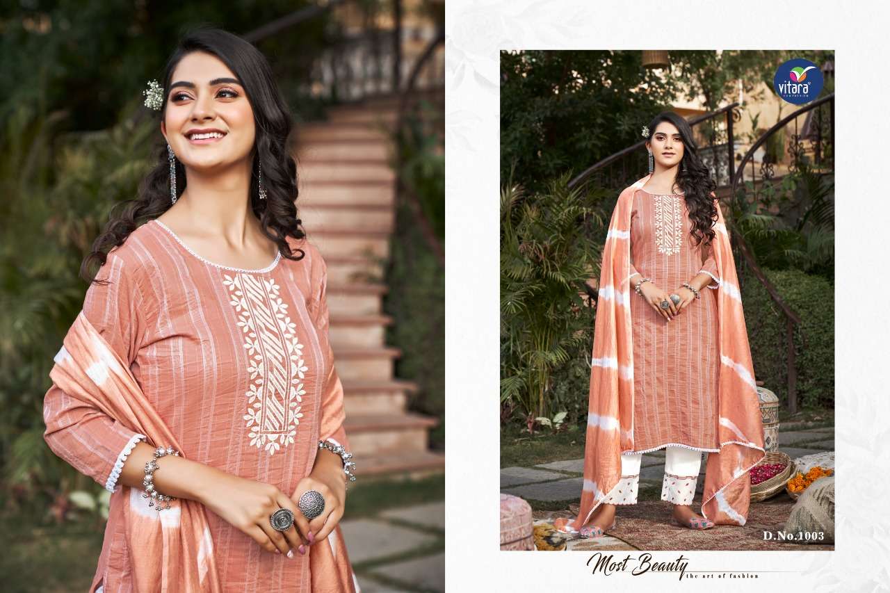 VITARA FASHION PRESENT VERNIKA READYMADE PANT STYLE DESIGNER SUITS IN WHOLESALE PRICE IN SURAT - SAI DRESSES