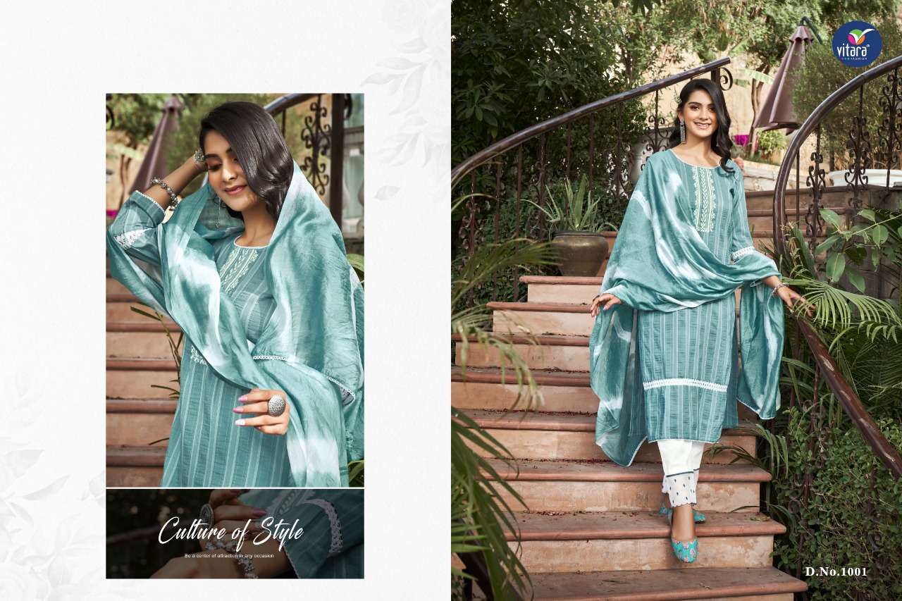 VITARA FASHION PRESENT VERNIKA READYMADE PANT STYLE DESIGNER SUITS IN WHOLESALE PRICE IN SURAT - SAI DRESSES