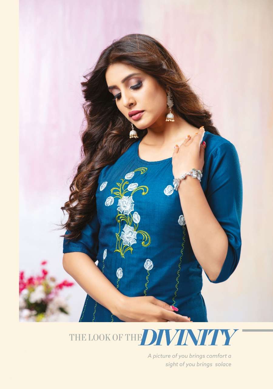 WANNA PRESENT ALISSA 7 FANCY KURTI WITH PLAZO IN WHOLESALE PRICE IN SURAT - SAI DRESSES