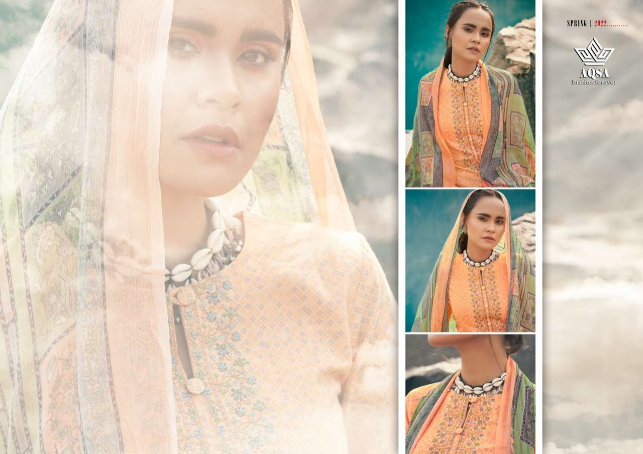 AQSA PRESENT VRITIKA CAMBRIC COTTON PANT STYLE DRESS MATERIAL IN WHOLESALE PRICE IN SURAT - SAI DRESSES