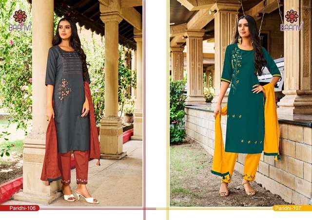 BAANVI PRESENT PARIDHI VOL 1 READYMADE PANT STYLE DRESS IN WHOLESALE PRICE IN SURAT - SAI DRESSES