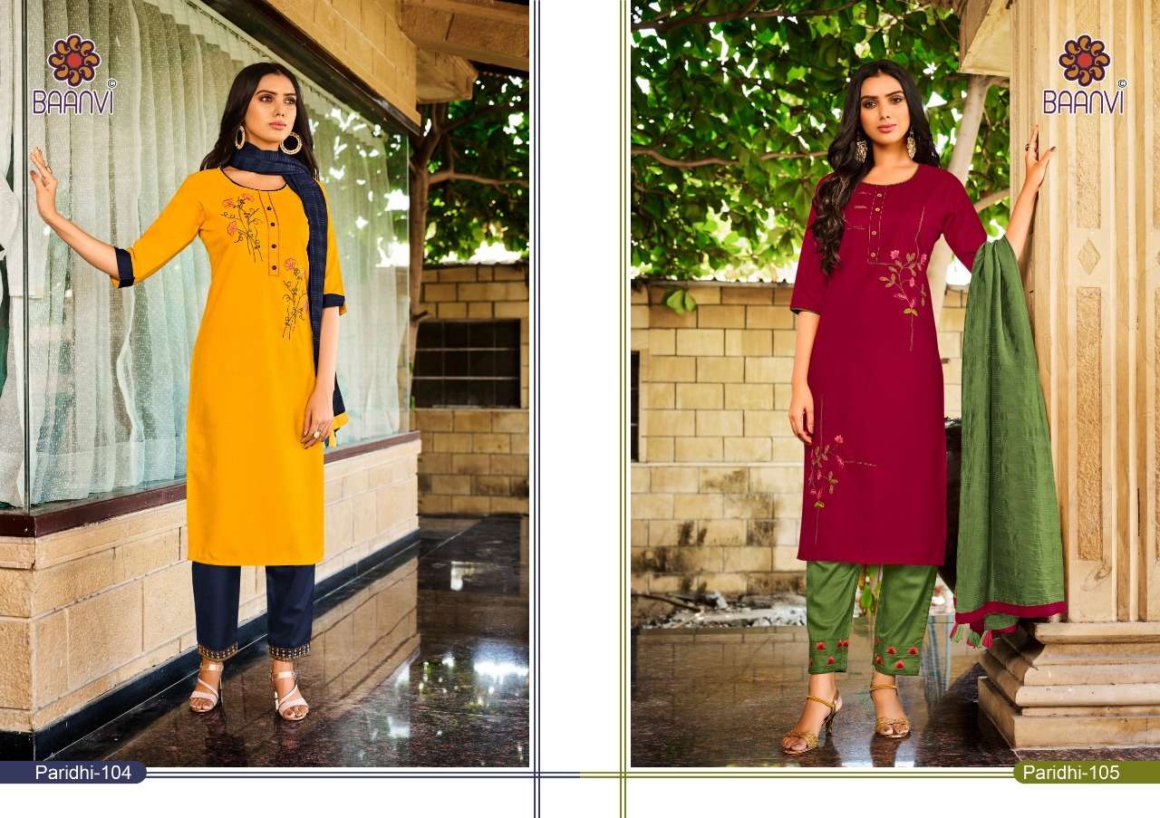 BAANVI PRESENT PARIDHI VOL 1 READYMADE PANT STYLE DRESS IN WHOLESALE PRICE IN SURAT - SAI DRESSES