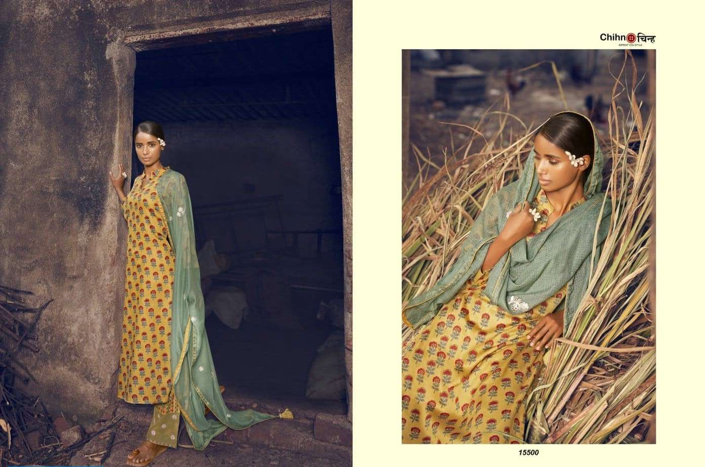 CHIHN PRESENT SAANJH CASUAL INDIAN SALWAR SUITS IN WHOLESALE PRICE IN SURAT - SAI DRESSES