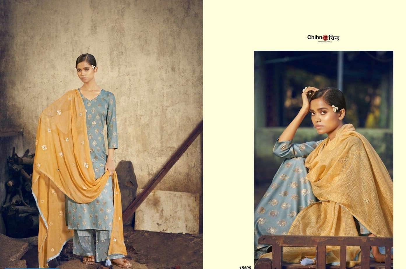 CHIHN PRESENT SAANJH CASUAL INDIAN SALWAR SUITS IN WHOLESALE PRICE IN SURAT - SAI DRESSES
