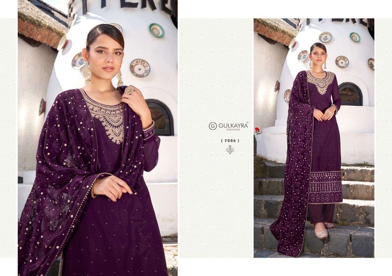 GULKAYRA DESIGNER PRESENT MARYA SEMI STITCHED PARTY WEAR DESIGNER SALWAR SUITS IN WHOLESALE PRICE IN SURAT - SAI DRESSES