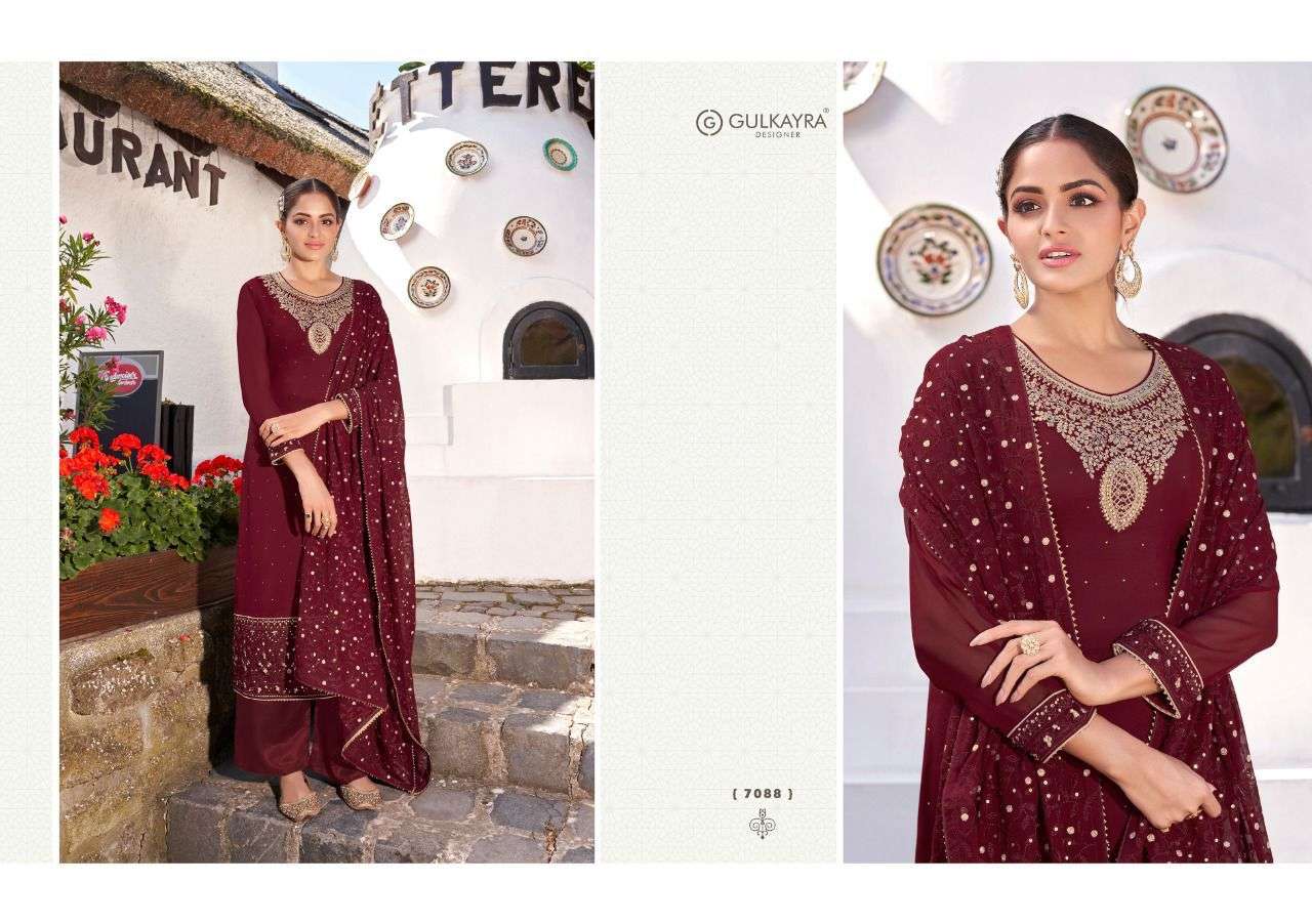 GULKAYRA DESIGNER PRESENT MARYA SEMI STITCHED PARTY WEAR DESIGNER SALWAR SUITS IN WHOLESALE PRICE IN SURAT - SAI DRESSES