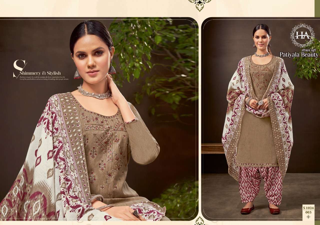 HARSHIT FASHION HUB PRESENT PATIYALA BEAUTY PURE COTTON PRINTED SALWAR SUITS IN WHOLESALE PRICE IN SURAT - SAI DRESSES