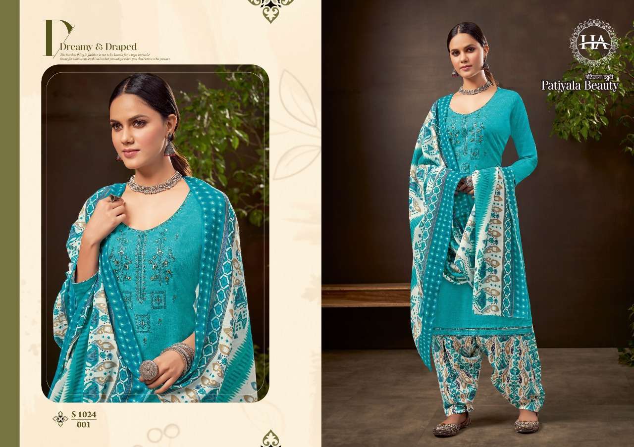 HARSHIT FASHION HUB PRESENT PATIYALA BEAUTY PURE COTTON PRINTED SALWAR SUITS IN WHOLESALE PRICE IN SURAT - SAI DRESSES