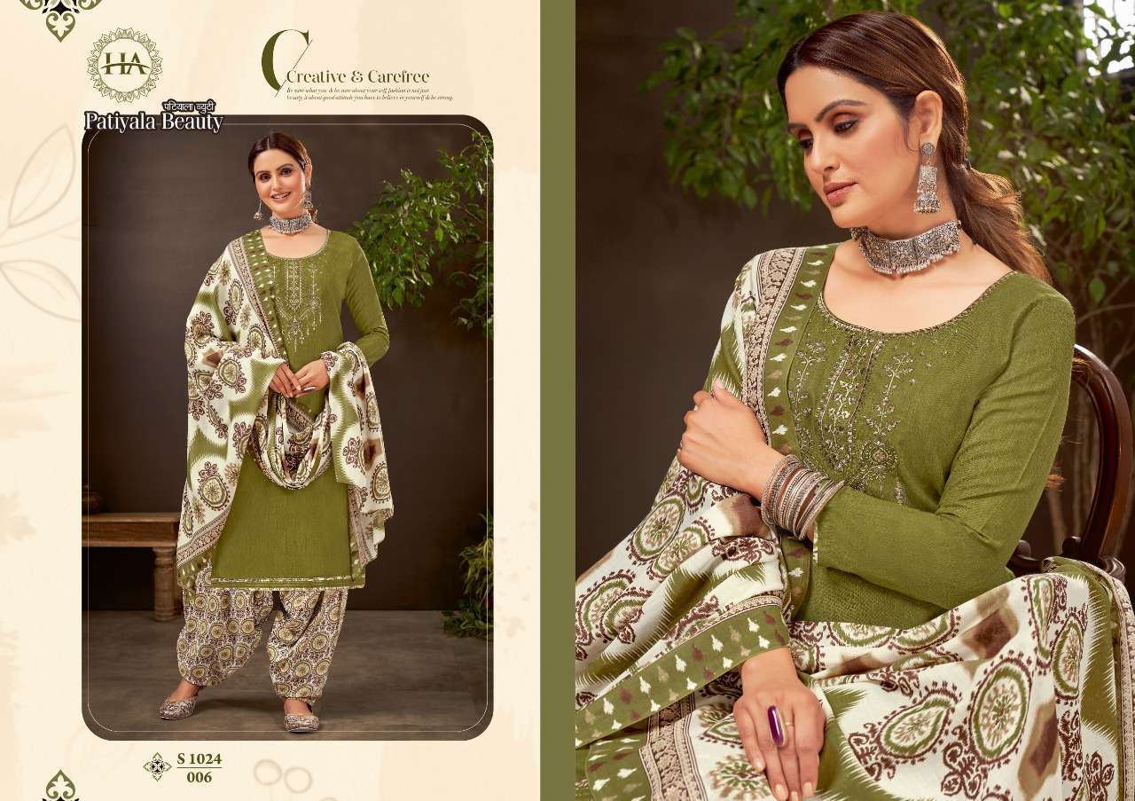 HARSHIT FASHION HUB PRESENT PATIYALA BEAUTY PURE COTTON PRINTED SALWAR SUITS IN WHOLESALE PRICE IN SURAT - SAI DRESSES