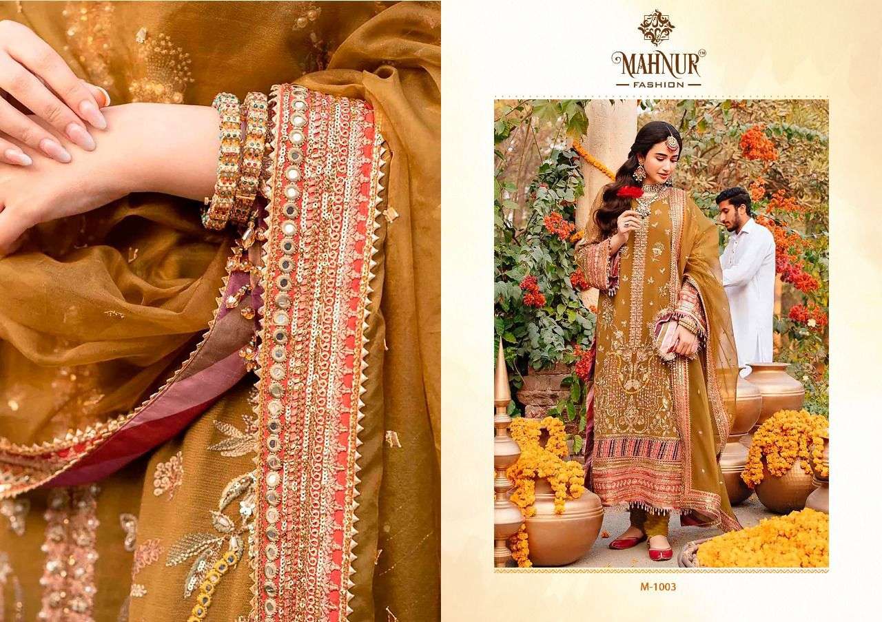 MAHNUR FASHION PRESENT MAHNUR VOL 1 SEMI STITCHED BRIDAL CONCEPT PAKISTANI DESIGNER SUITS IN WHOLESALE PRICE IN SURAT - SAI DRESSES