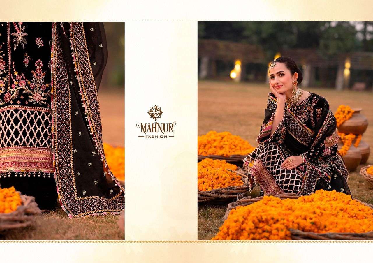 MAHNUR FASHION PRESENT MAHNUR VOL 1 SEMI STITCHED BRIDAL CONCEPT PAKISTANI DESIGNER SUITS IN WHOLESALE PRICE IN SURAT - SAI DRESSES