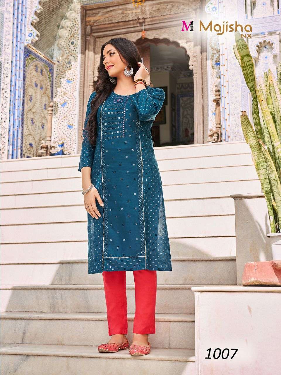 MAJISHA NX PRESENT DESTINY VOL 1 RAYON DAILY WEAR FANCY KURTIS IN WHOLESALE PRICE IN SURAT - SAI DRESSES