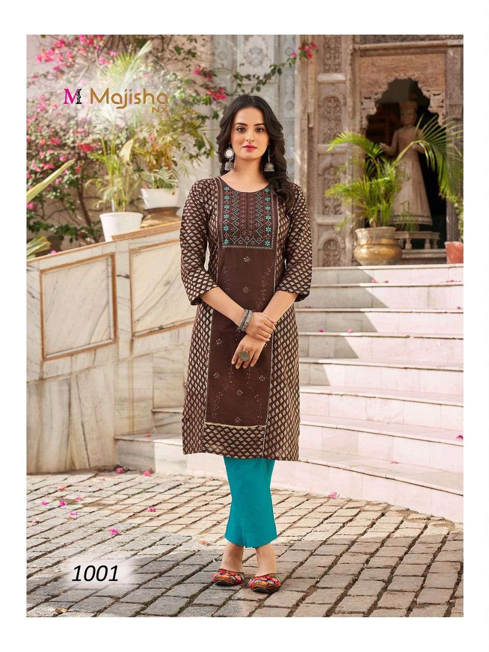 MAJISHA NX PRESENT DESTINY VOL 1 RAYON DAILY WEAR FANCY KURTIS IN WHOLESALE PRICE IN SURAT - SAI DRESSES