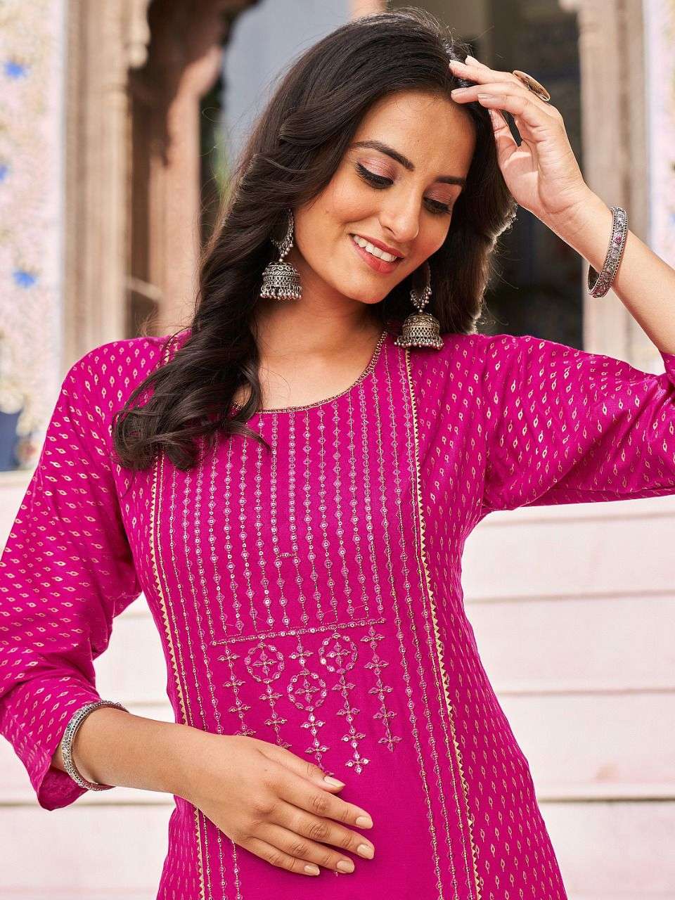 MAJISHA NX PRESENT DESTINY VOL 1 RAYON DAILY WEAR FANCY KURTIS IN WHOLESALE PRICE IN SURAT - SAI DRESSES