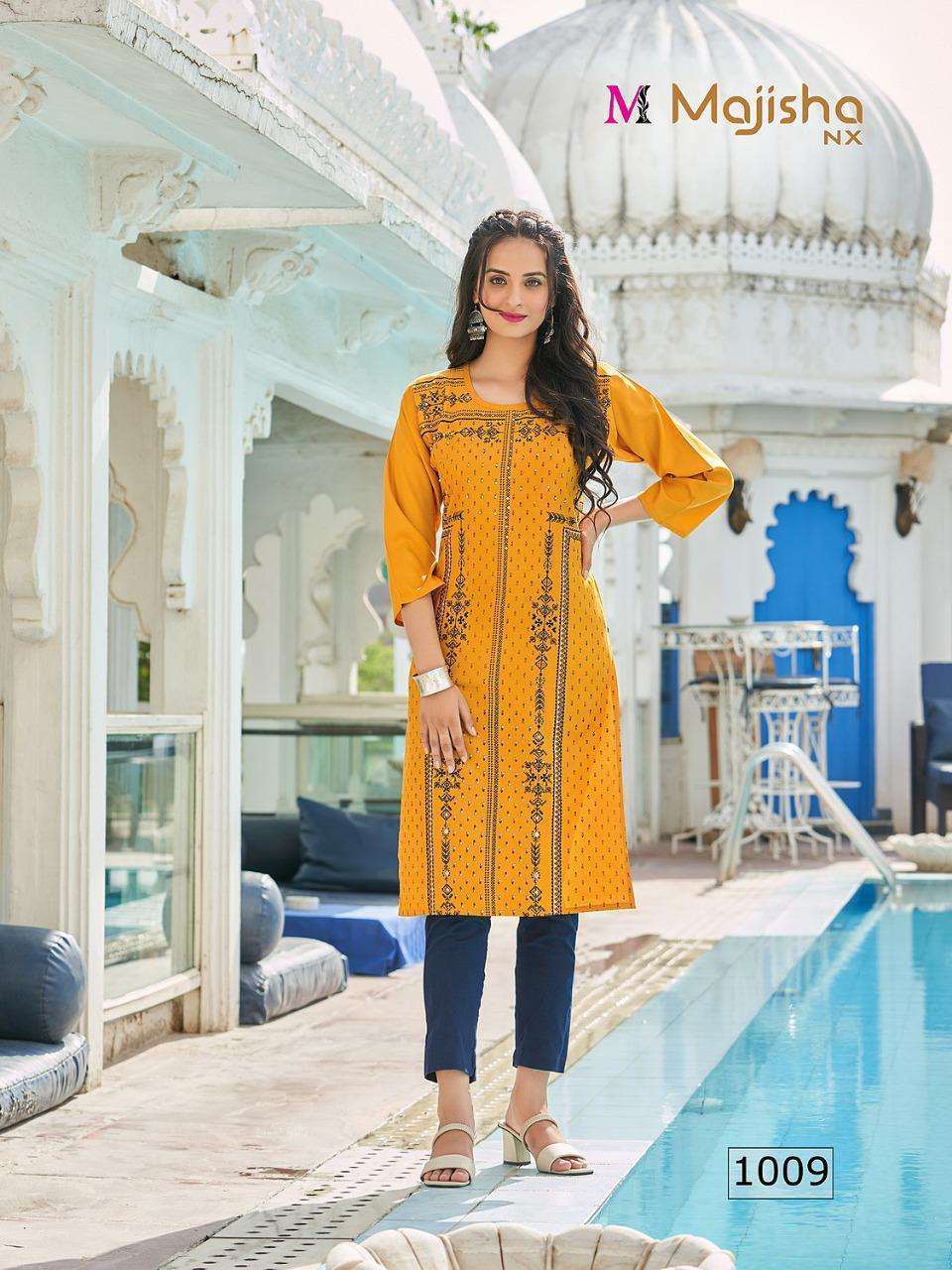 MAJISHA NX PRESENT MASAKALI VOL 1 DAILY WEAR SIMPLE RAYON KURTI IN WHOLESALE PRICE IN SURAT - SAI DRESSES