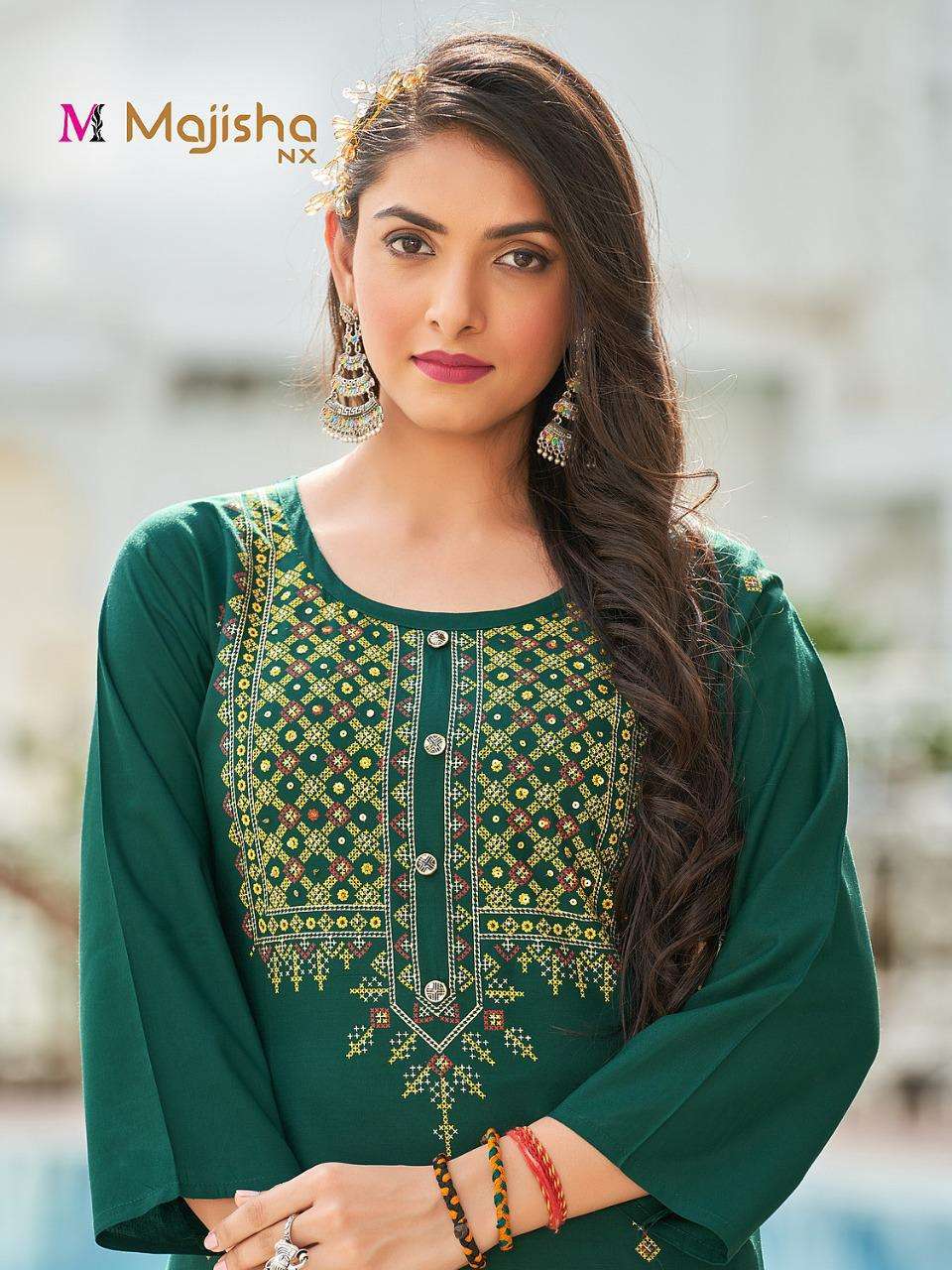 MAJISHA NX PRESENT MASAKALI VOL 1 DAILY WEAR SIMPLE RAYON KURTI IN WHOLESALE PRICE IN SURAT - SAI DRESSES