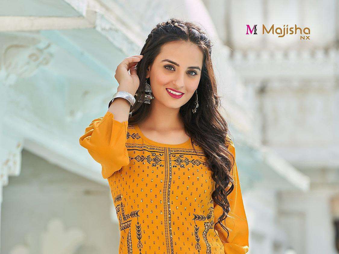 MAJISHA NX PRESENT MASAKALI VOL 1 DAILY WEAR SIMPLE RAYON KURTI IN WHOLESALE PRICE IN SURAT - SAI DRESSES