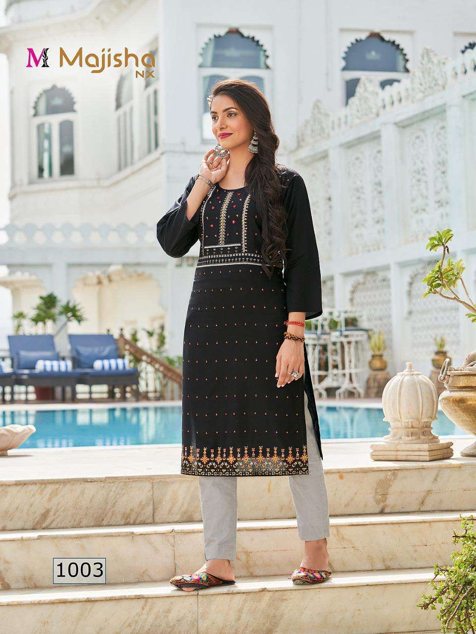 MAJISHA NX PRESENT MASAKALI VOL 1 DAILY WEAR SIMPLE RAYON KURTI IN WHOLESALE PRICE IN SURAT - SAI DRESSES