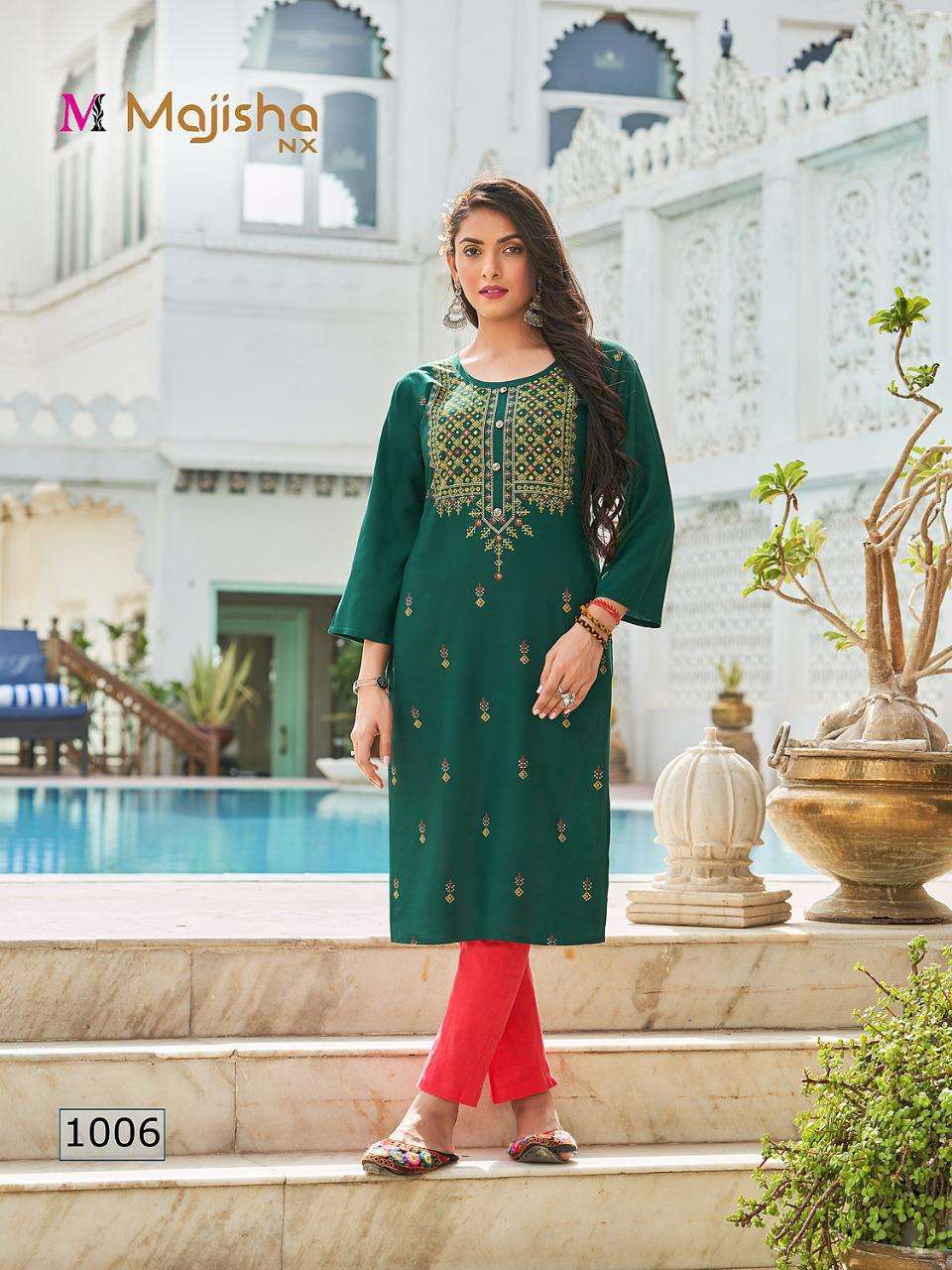 MAJISHA NX PRESENT MASAKALI VOL 1 DAILY WEAR SIMPLE RAYON KURTI IN WHOLESALE PRICE IN SURAT - SAI DRESSES